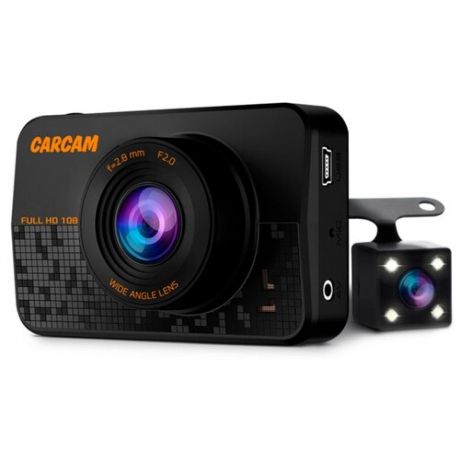 Видеорегистратор CARCAM D1, 2 камеры черный