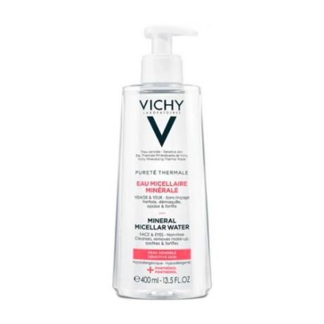 Vichy мицеллярная вода с минералами для чувствительной кожи, 400 мл
