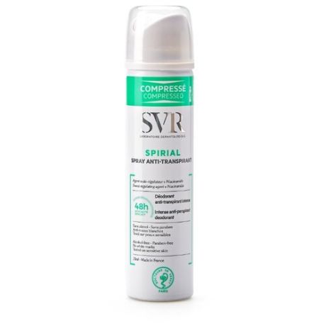 SVR дезодорант-антиперспирант, спрей, Spirial 48H, 75 мл