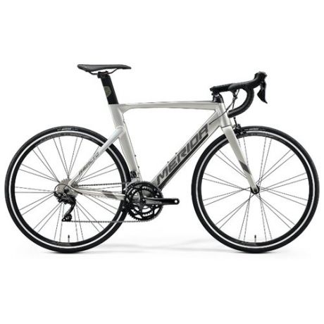 Шоссейный велосипед Merida Reacto 400 (2020) silk titan/dark silver 59 см (требует финальной сборки)