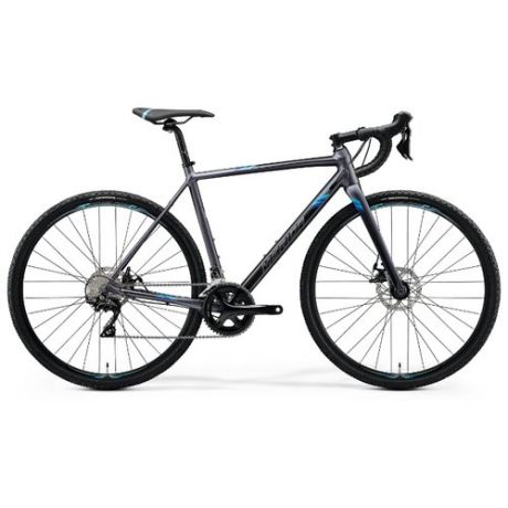 Шоссейный велосипед Merida Mission CX 400 (2020) matt silver/blue 59 см (требует финальной сборки)