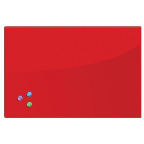 Доска стеклянная магнитно-маркерная BRAUBERG 236746 (40х60 см) красный