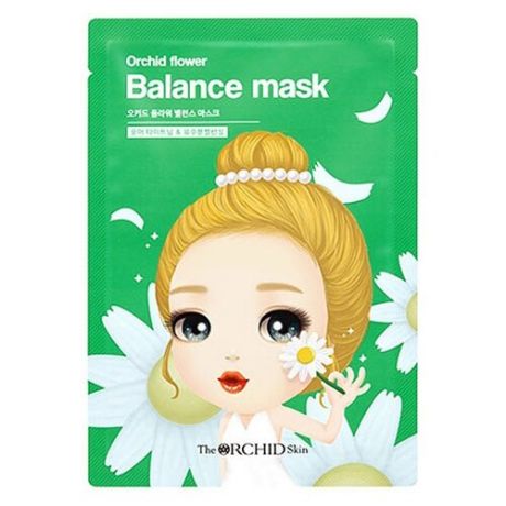 The Orchid Skin Тканевая маска для сужения пор Orchid Flower Balance Mask, 25 г