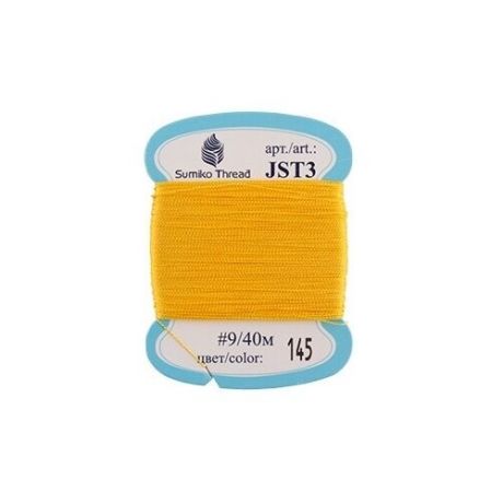 Нитки для вышивания Sumiko Thread для вышивания JST3 #9 40 м №145 желтый