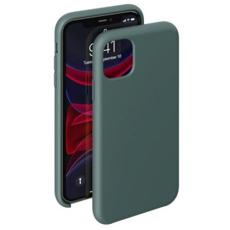 Чехол Deppa Liquid Silicone Case для Apple iPhone 11 темно-зеленый