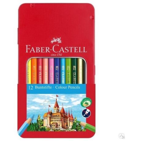 Faber-Castell Карандаши цветные, 12 цветов (115801)