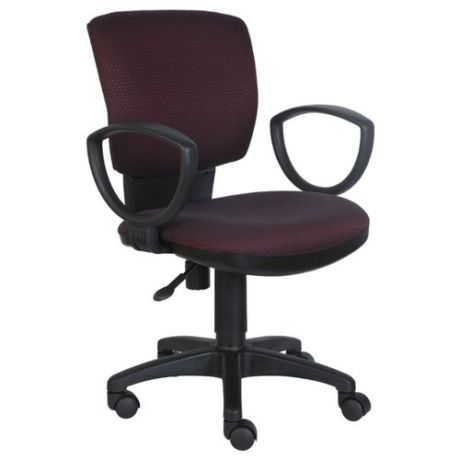 Компьютерное кресло Бюрократ CH-626AXSN, обивка: текстиль, цвет: бордовый ромбик/черный V-02