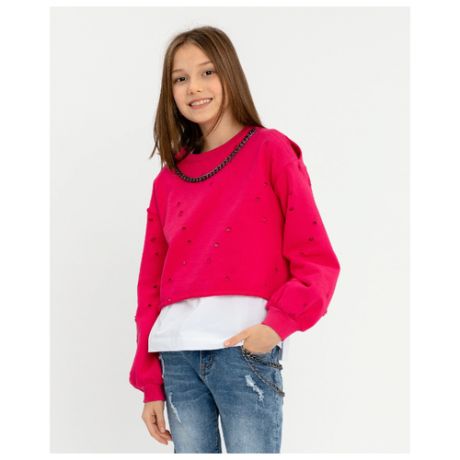 Комплект одежды Gulliver размер 152, розовый/белый