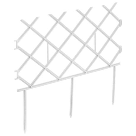 Забор декоративный Комплект-Агро Палисад, белый, 3 х 0.19 м