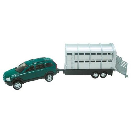 Легковой автомобиль Autotime (Autogrand) European offroad trailer (9765) 1:32 темно-зеленый