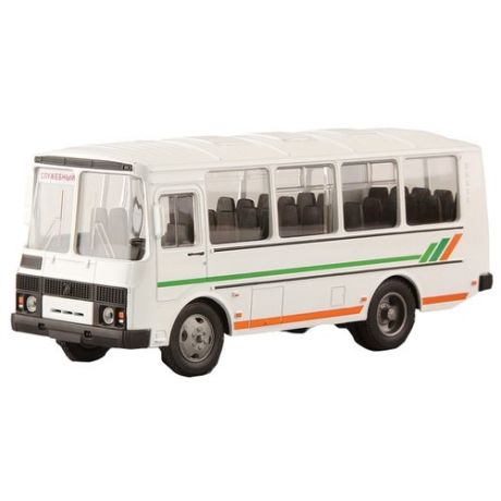 Автобус Autotime (Autogrand) ПАЗ-32053 служебный (49036) 1:43 белый/зеленый/оранжевый