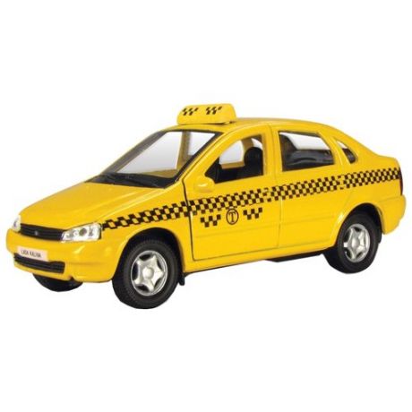 Легковой автомобиль Autotime (Autogrand) Lada Kalina такси (11497) 1:34 желтый/черный