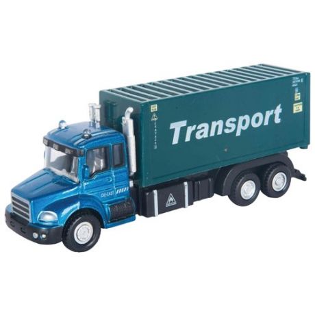 Грузовик Autotime (Autogrand) Junior Motors Transport Truck контейнеровоз (34125) 1:48 синий / зеленый