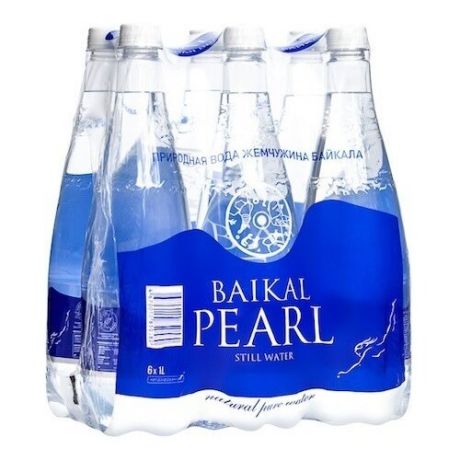 Минеральная вода Baikal Pearl (Жемчужина Байкала) негазированная, ПЭТ, 6 шт. по 1 л