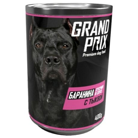 Влажный корм для собак GRAND PRIX баранина с тыквой 400г