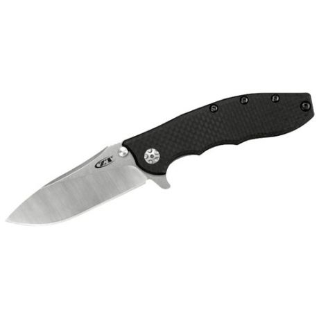 Нож складной ZT 0562CF черный/серый