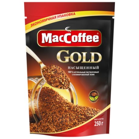 Кофе растворимый MacCoffee Gold, пакет, 250 г
