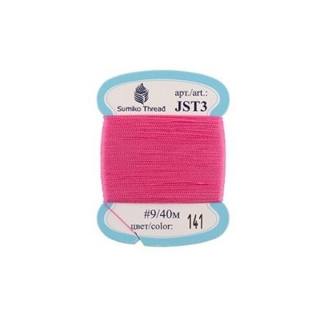 Нитки для вышивания Sumiko Thread для вышивания JST3 #9 40 м №141 ярко-розовый