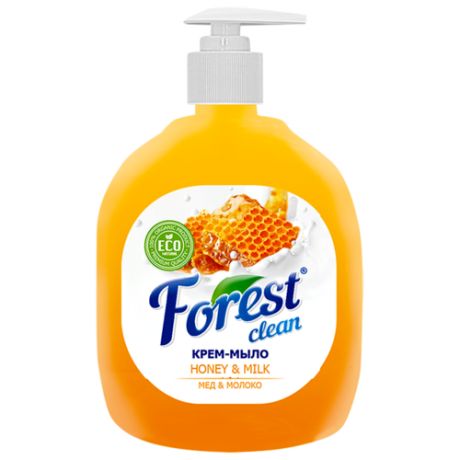 Крем-мыло Forest clean Мёд и молоко, 500 мл