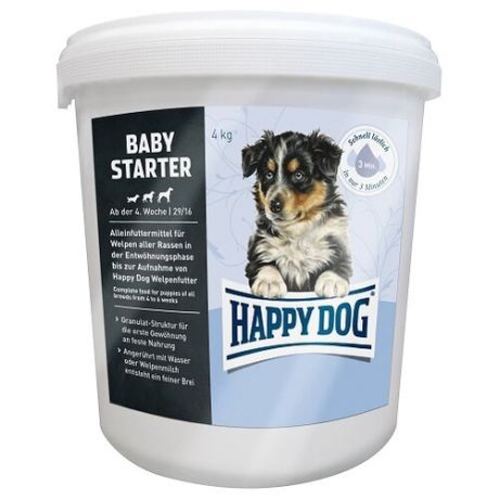 Влажный корм для щенков Happy Dog Supreme Young Starter для здоровья костей и суставов, лосось, курица 4 кг