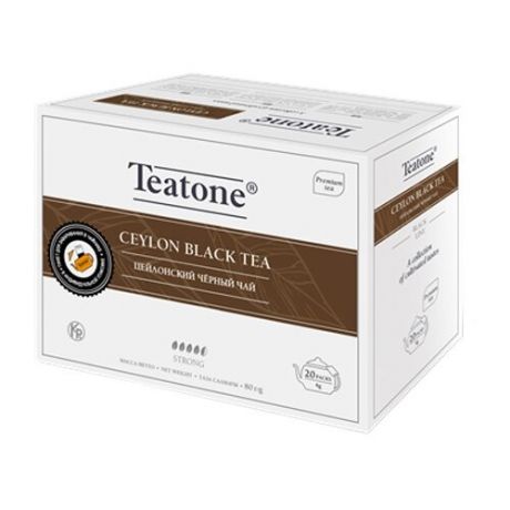 Чай черный Teatone Ceylon в пакетиках для чайника, 20 шт.