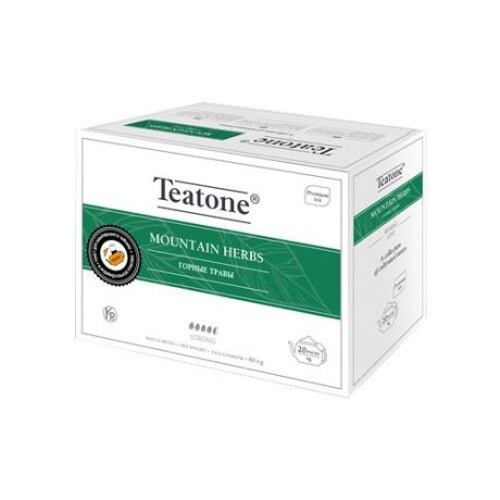 Чайный напиток травяной Teatone Mountain herbs в пакетиках для чайника, 20 шт.