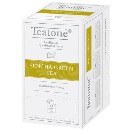 Чай зеленый Teatone Sencha в пакетиках, 45 г 25 шт.