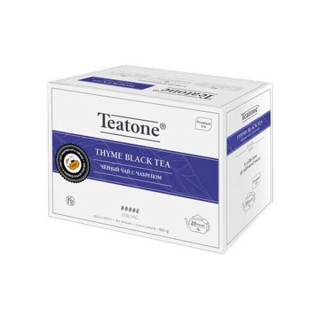 Чай черный Teatone Thyme в пакетиках для чайника, 20 шт.