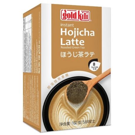Чайный напиток Gold kili Hojicha latte растворимый в пакетиках, 160 г 8 шт.