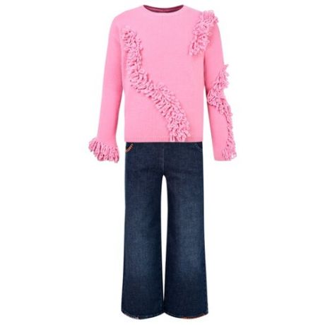 Комплект одежды Il Gufo размер 116, розовый/кремовый/синий