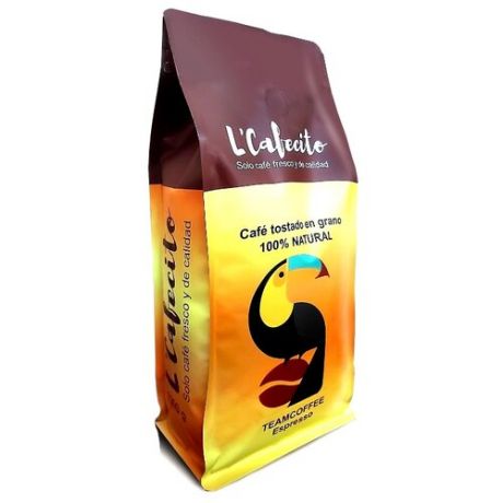 Кофе в зернах L’Cafecito Teamcoffee Espresso, арабика/робуста, 1 кг