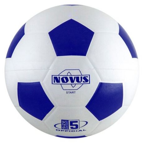 Футбольный мяч Novus START белый/синий 5