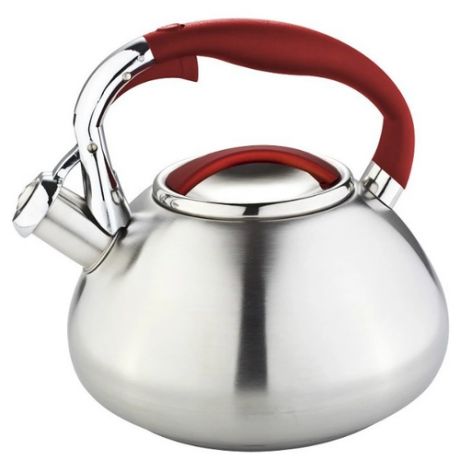 Zillinger Чайник со свистком ZL-5008-30 3 л серебристый/красный