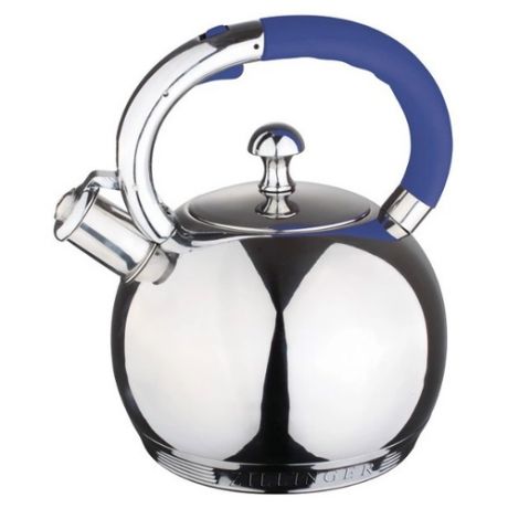 Zillinger Чайник со свистком ZL-5009-30 3 л серебристый/синий