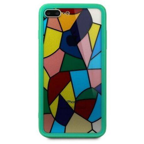 Чехол Pastila Mosaic glass для Apple iPhone 7 Plus/iPhone 8 Plus зеленый