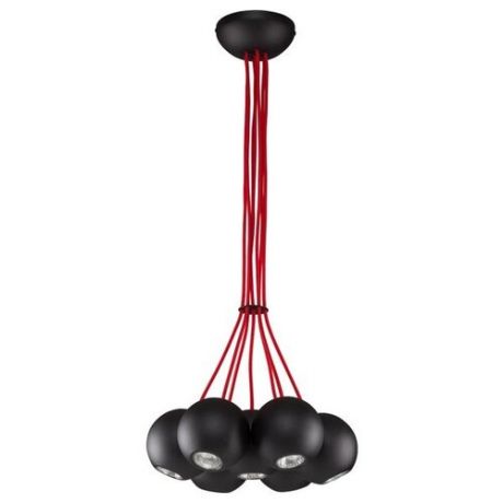 Люстра Nowodvorski 6148 Bubble black/red, GU10, 245 Вт