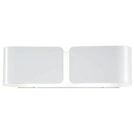 Настенный светильник IDEAL LUX Clip AP2 Small Bianco, 120 Вт
