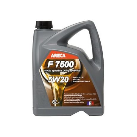 Моторное масло Areca F7500 5W20 5 л