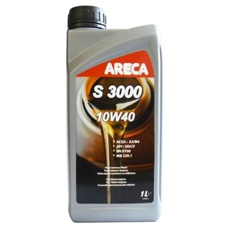 Моторное масло Areca S3000 10W40 1 л