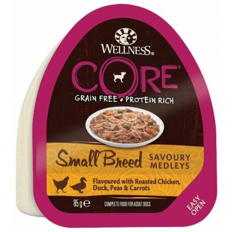 Корм для собак Wellness (0.085 кг) 1 шт. Dog CORE Small Breed Savoury Medleys Chicken, Duck, Peas & Carrots