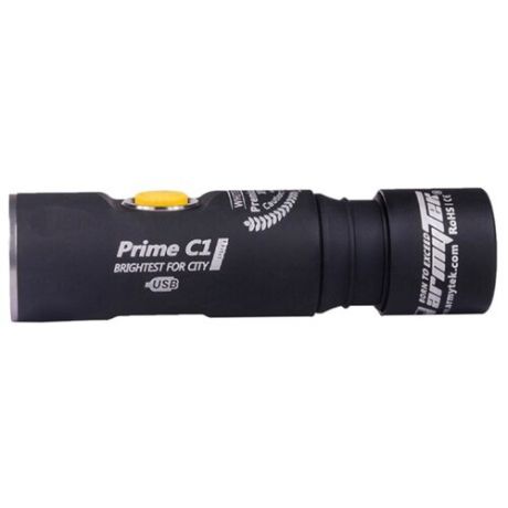 Ручной фонарь ArmyTek Prime C1 Pro XP-L Magnet USB (белый свет) + 18350 Li-Ion черный
