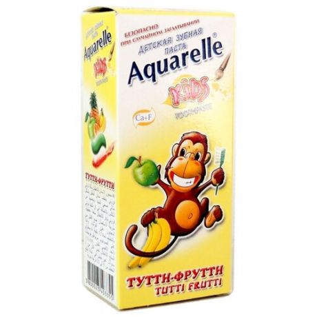 Зубная паста Aquarelle Kids Тутти-фрутти 3+, 50 мл