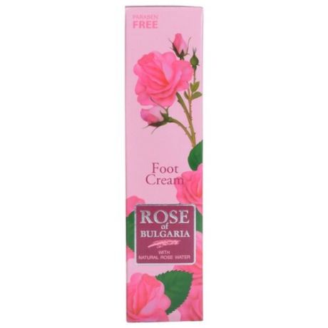 Rose of Bulgaria Крем для ног с розовой водой 75 мл