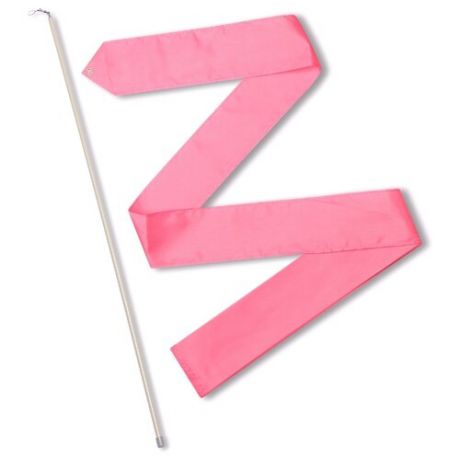 Палочка с лентой для художественной гимнастики Indigo СЕ6 розовый