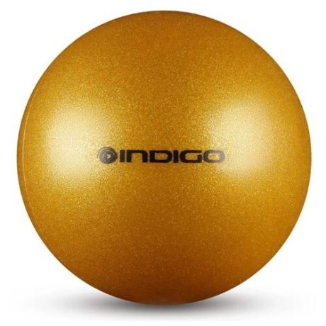 Мяч для художественной гимнастики Indigo IN119 золотистый