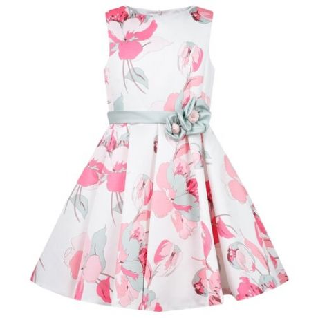 Платье ColoriChiari размер 152, белый/цветочный принт