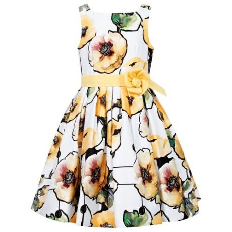 Платье ColoriChiari размер 164, белый/цветочный принт