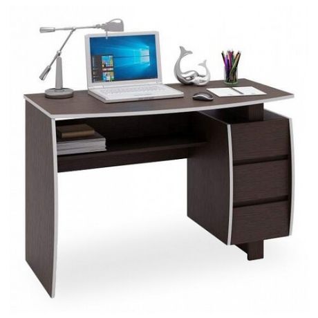 Письменный стол МФ Мастер Экстер-7, 120х60 см, цвет: венге