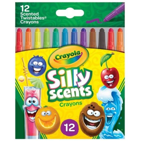 Crayola Восковые мелки мини выкручивающиеся ароматизированные 12 цветов 52-9712