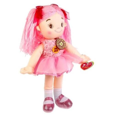 Мягкая игрушка Мульти-Пульти Мягкая кукла розовая 35 см